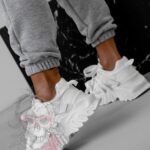 Buty sportowe na platformie Rock Totto białe