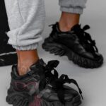 Buty sportowe na platformie Rock Totto czarne