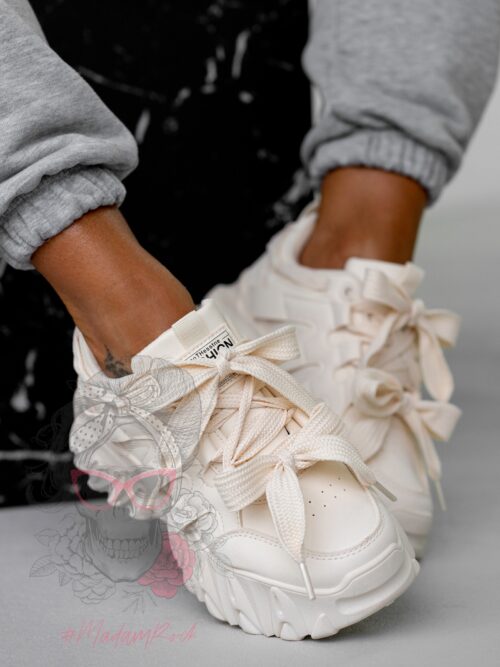 Buty sportowe na platformie Rock Totto beżowe