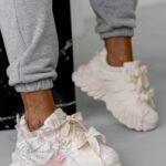 Buty sportowe na platformie Rock Totto beżowe