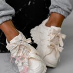 Buty sportowe na platformie Rock Totto beżowe