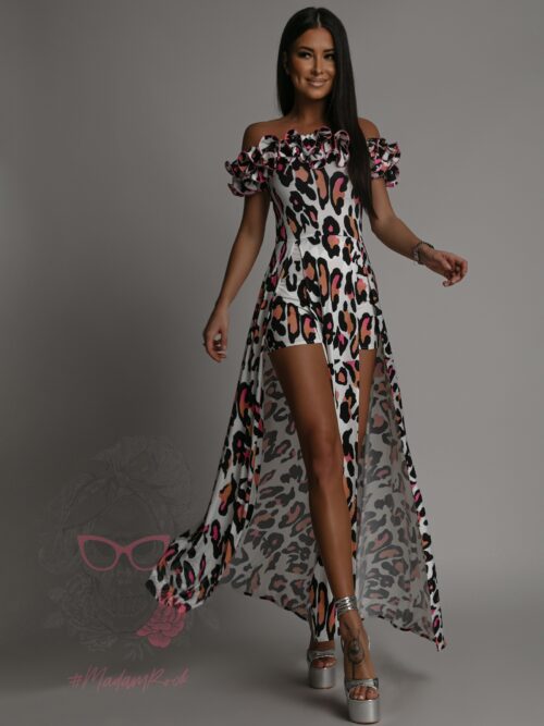 Komplet ze spódnicą maxi NB Daeno biały