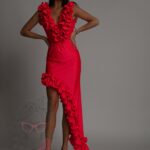 Komplet - body+spódnica NB Isti koralowy