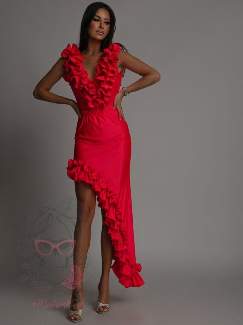 Komplet - body+spódnica NB Isti koralowy