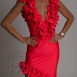 Komplet - body+spódnica NB Isti koralowy