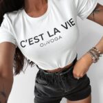 T-shirt klasyczny LAVIE Ola Voga biały