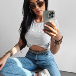 T-shirt klasyczny LAVIE OLAVOGA szary