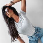 T-shirt klasyczny LAVIE OLAVOGA szary