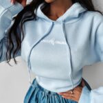 Bluza z kapturem Edlin Ola Voga błękitna