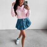 Bluza z kapturem Edlin Ola Voga pudrowa