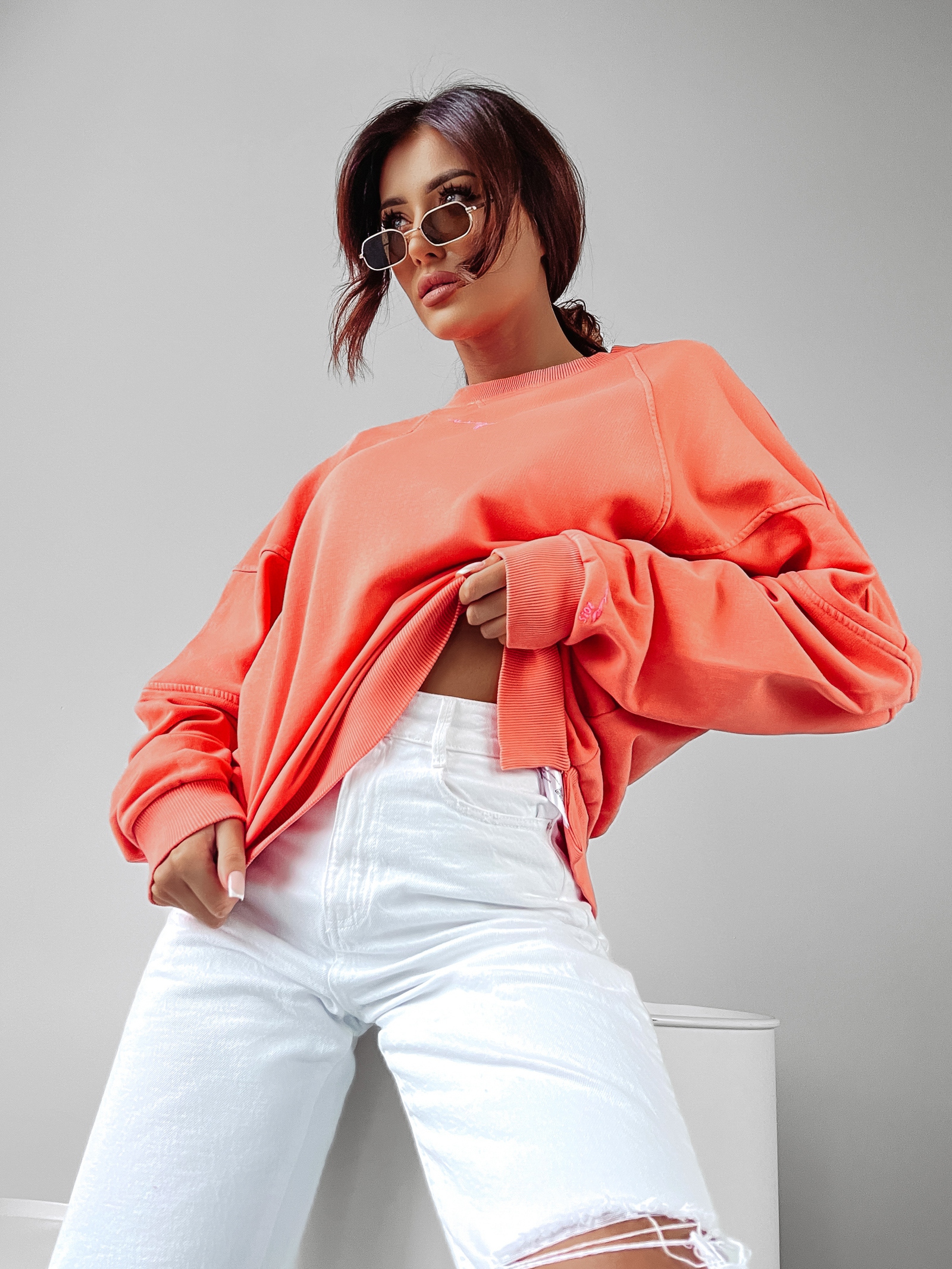 Bluza dekatyzowana Libra Ola Voga brzoskwiniowa