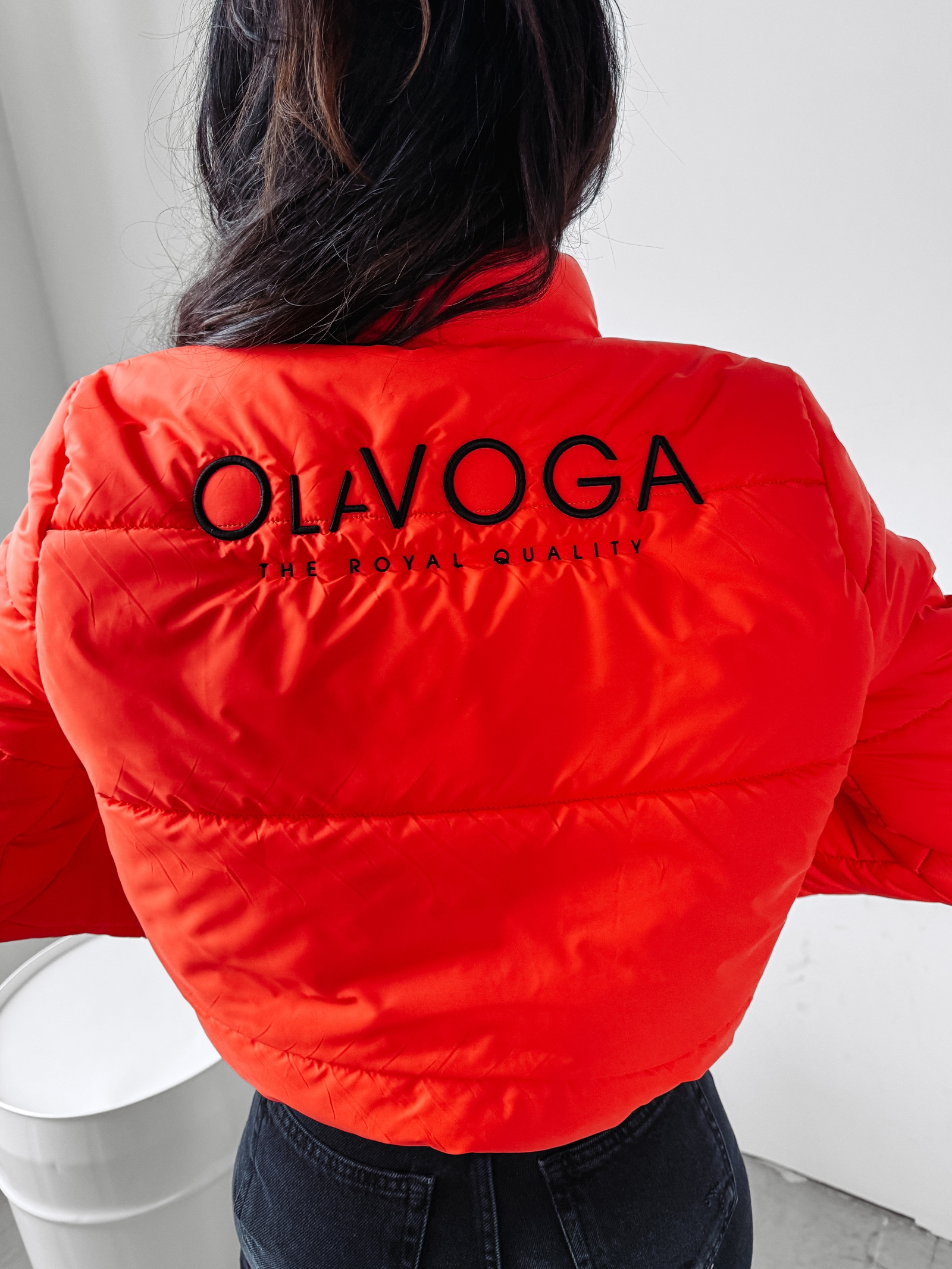 Kurtka pikowana Pushka Ola Voga koralowa