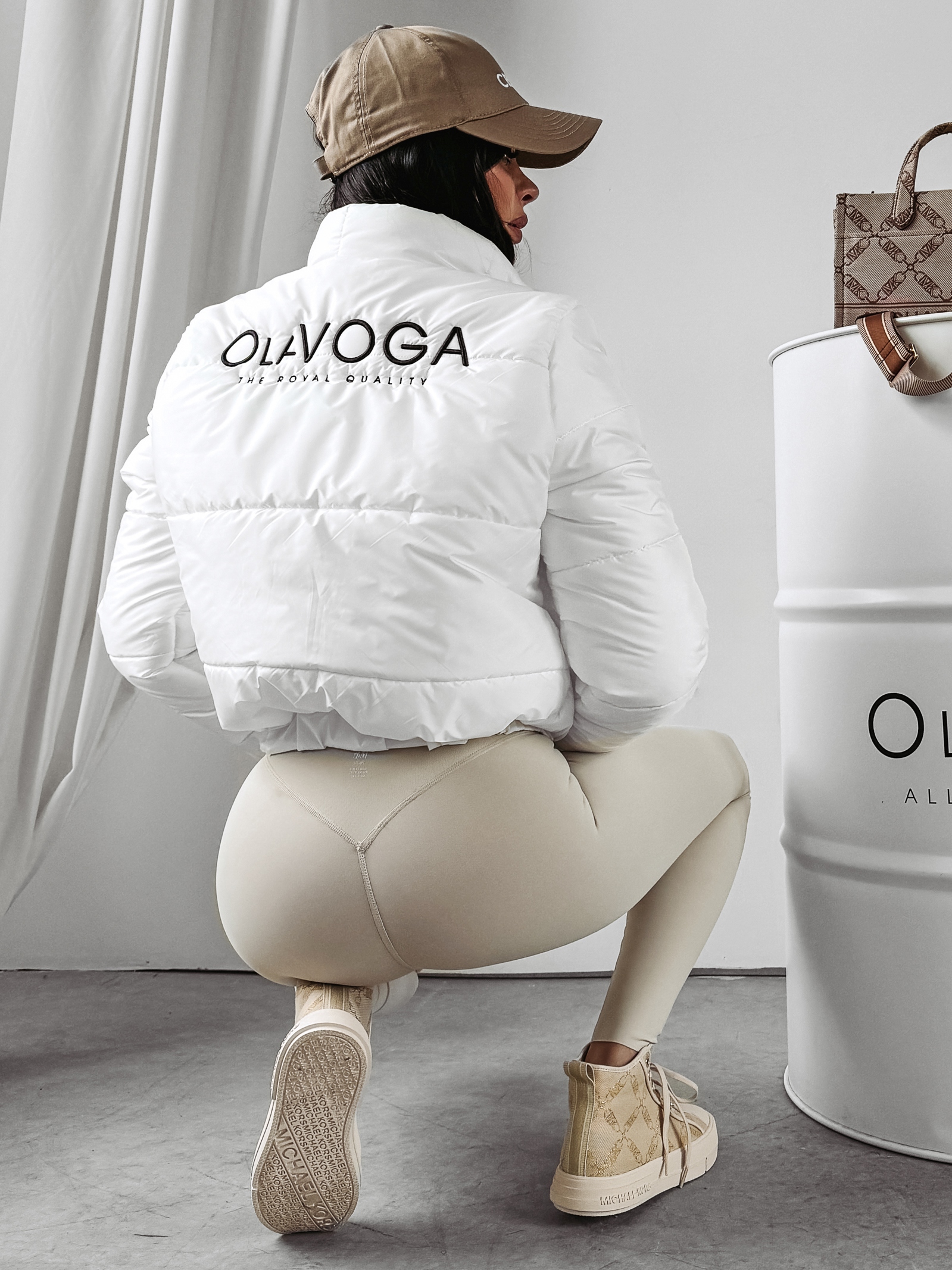 Kurtka pikowana Pushka Ola Voga ecru