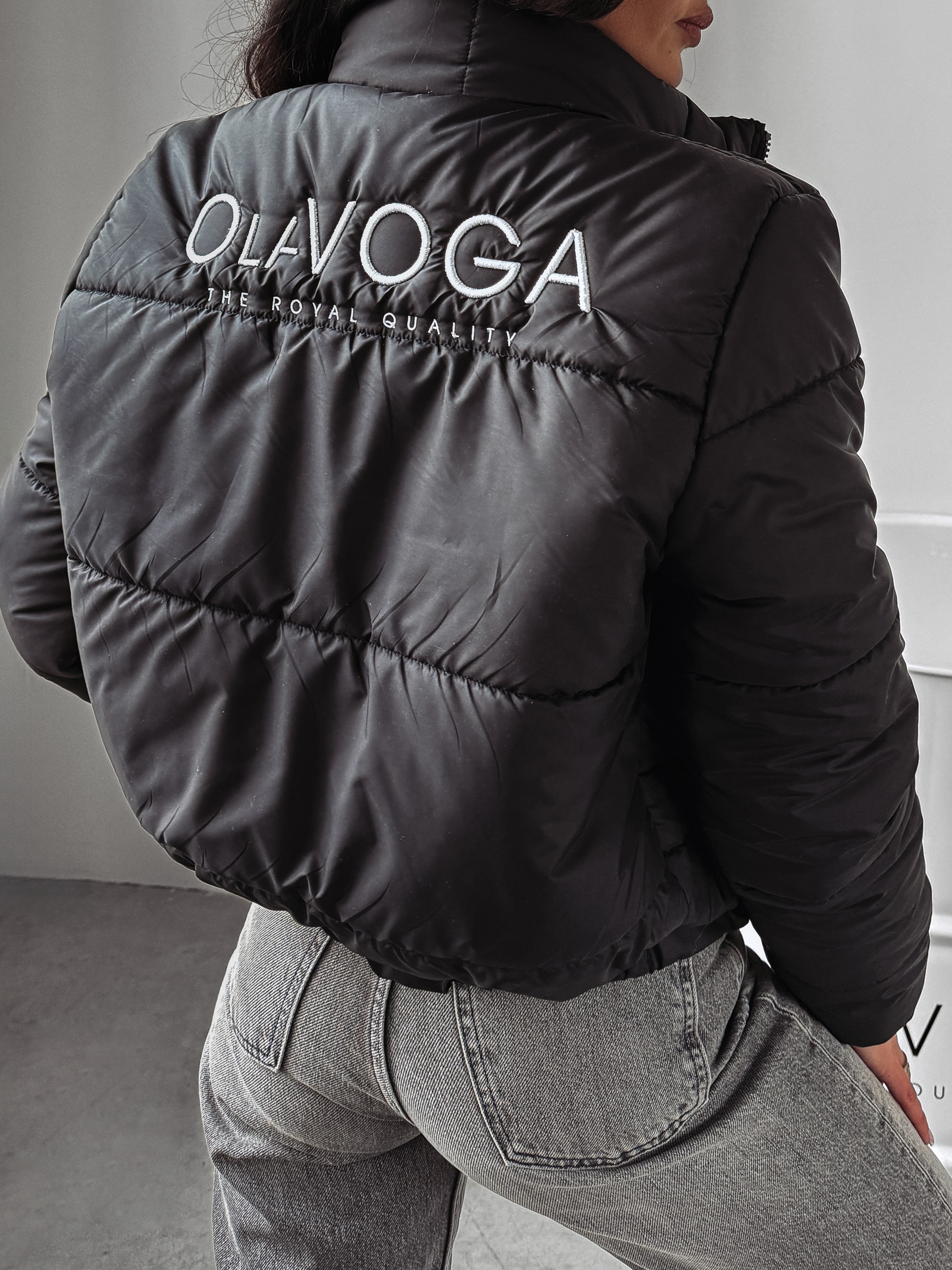 Kurtka pikowana Pushka Ola Voga czarna Kurtka pikowana Pushka Ola Voga czarna