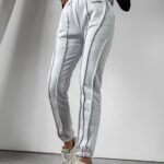 Spodnie z przeszyciami Japan Ola Voga szare