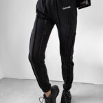 Spodnie z przeszyciami Japan Ola Voga czarne