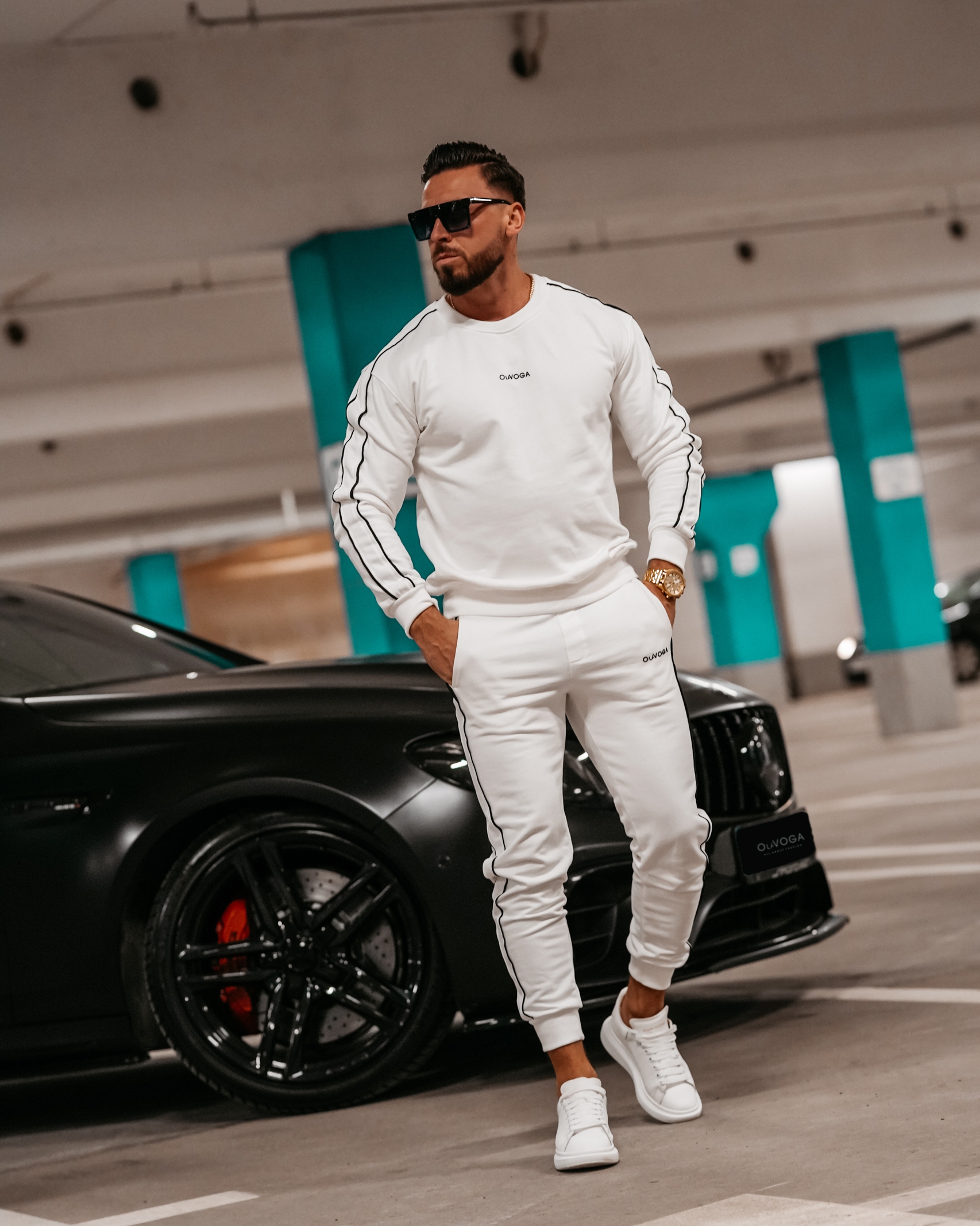 Komplet męski dresowy Matchy Men Ola Voga ecru