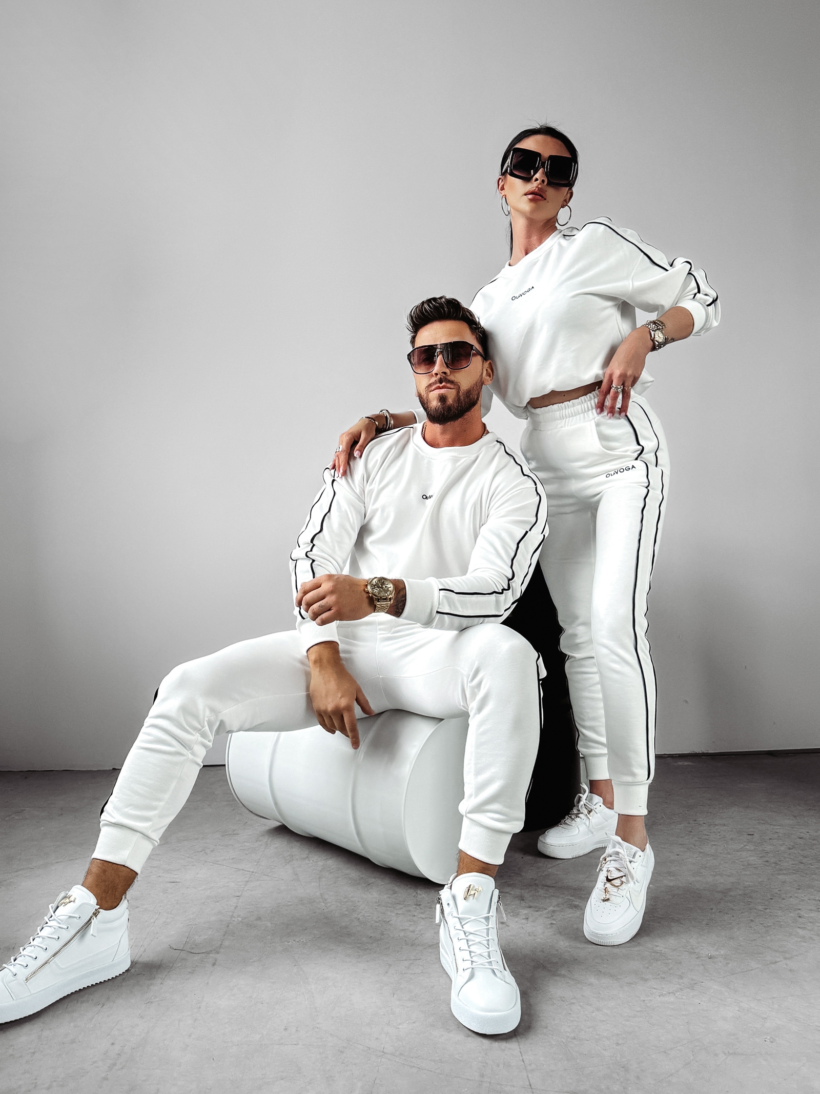 Komplet męski dresowy Matchy Men Ola Voga ecru