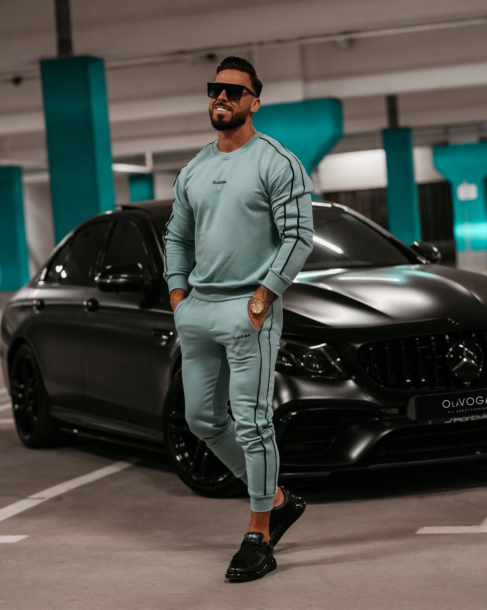 Komplet męski dresowy Matchy Men Ola Voga niebieski Komplet męski dresowy Matchy Men Ola Voga niebieski