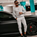 Komplet męski dresowy Matchy Men Ola Voga szary melanż