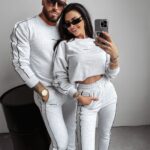 Komplet damski dresowy Matchy Ola Voga szary melanż