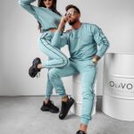 Komplet damski dresowy Matchy Ola Voga niebieski