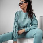 Komplet damski dresowy Matchy Ola Voga niebieski