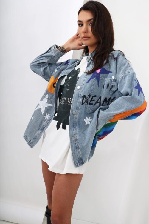 Kurtka/katana jeansowa MC DREAM niebieska