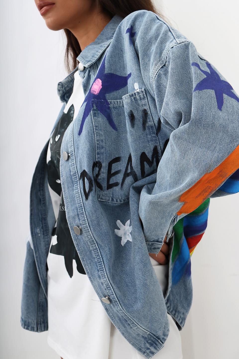 Kurtka/katana jeansowa MC DREAM niebieska