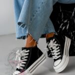 -WYPRZEDANE-Trampki na platformie Rock Opam czarne