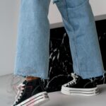 -WYPRZEDANE-Trampki na platformie Rock Opam czarne