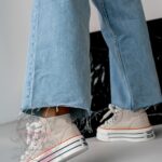 -WYPRZEDANE-Trampki na platformie Rock Opam beżowe