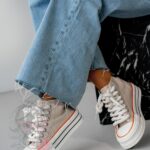 -WYPRZEDANE-Trampki na platformie Rock Opam beżowe