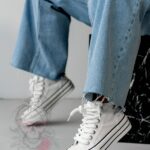 -WYPRZEDANE-Trampki na platformie Rock Opam białe