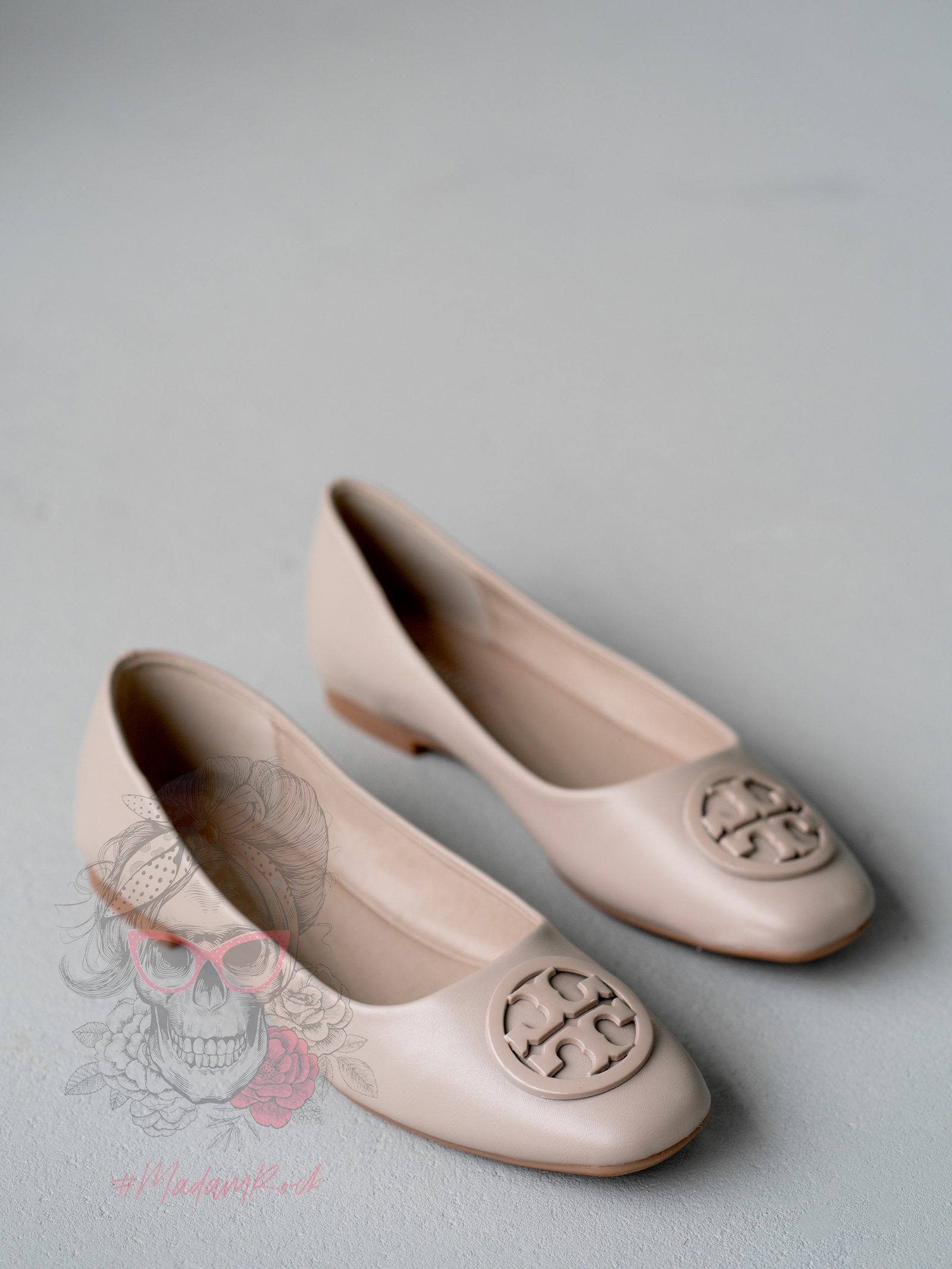 Balerinki damskie Rock TORRI beżowe Balerinki damskie Rock TORRI beżowe