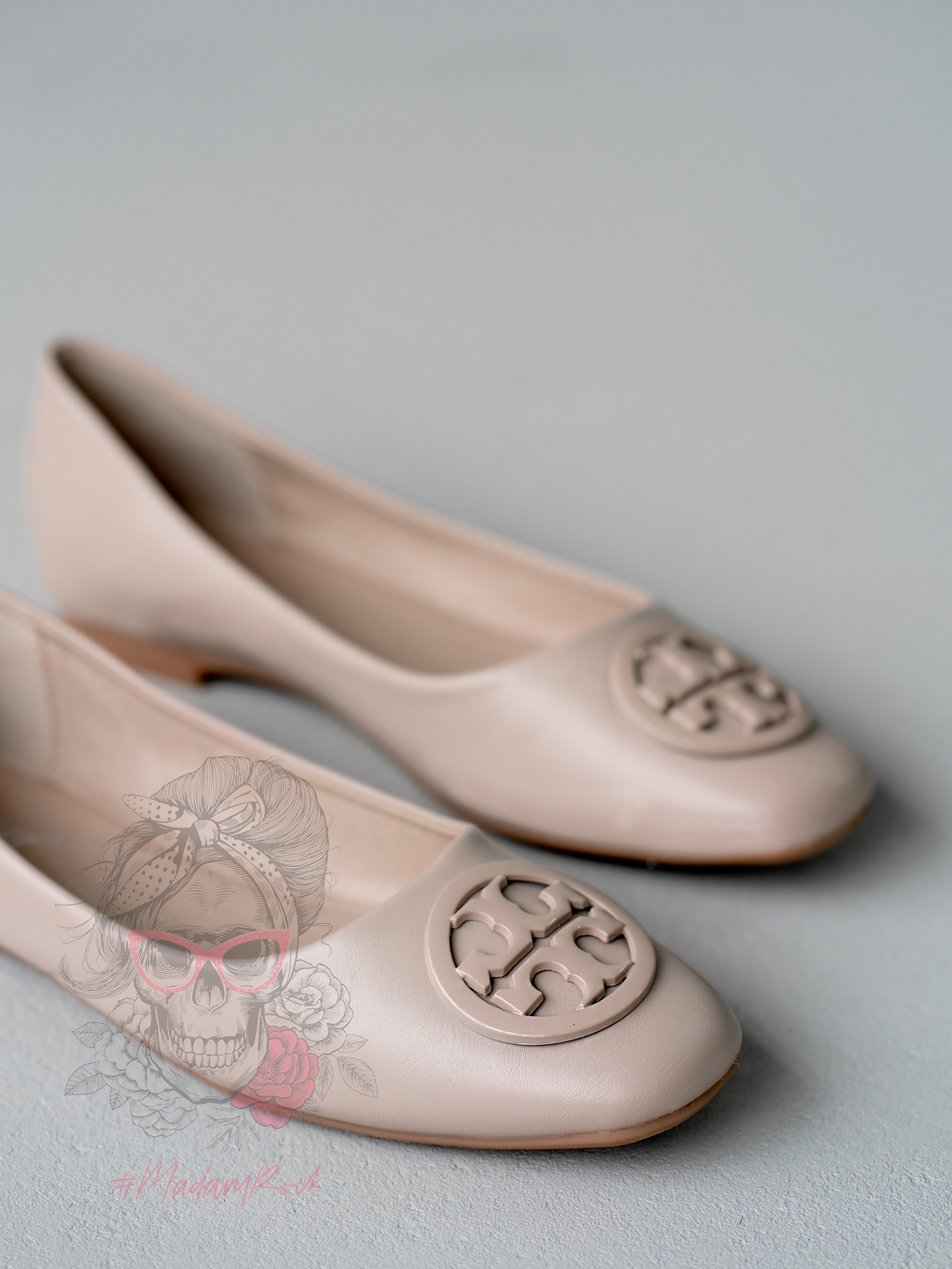 Balerinki damskie Rock TORRI beżowe Balerinki damskie Rock TORRI beżowe