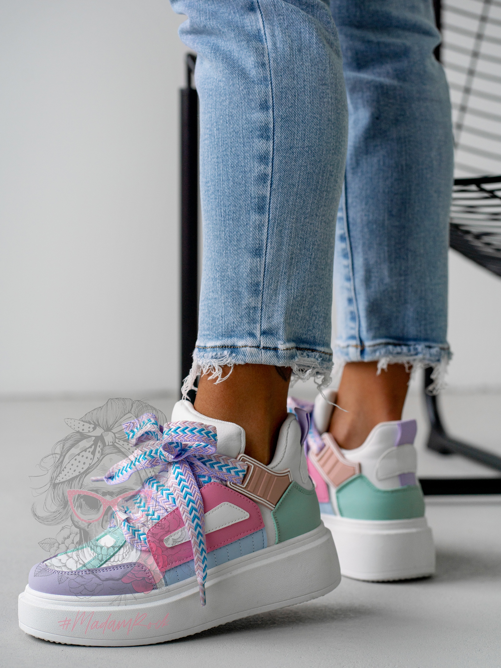 Sneakersy Madam GULIE pastelowy róż