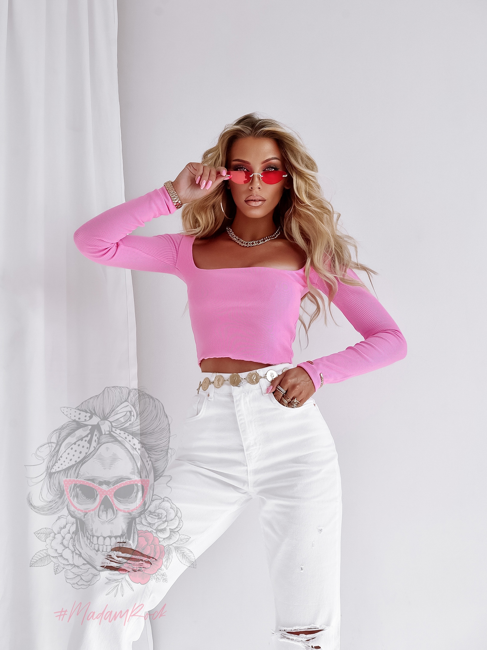 Bluzka Zarka cukierkowy róż