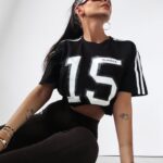 T-shirt oversize z nadrukiem 15 Ola Voga czarny