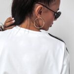 T-shirt oversize z nadrukiem 15 Ola Voga biały