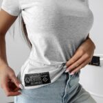 Crop top dopasowany Label Ola Voga szary