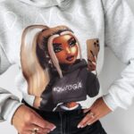 Bluza z kapturem Megan Ola Voga szara