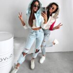 Kamizelka puchowa z kapturem Bali Ola Voga błękitna