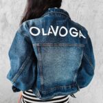 Kurtka/katana oversize jeansowa Korto Ola Voga c. niebieski