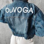 Kurtka/katana oversize jeansowa Korto Ola Voga średni niebieski