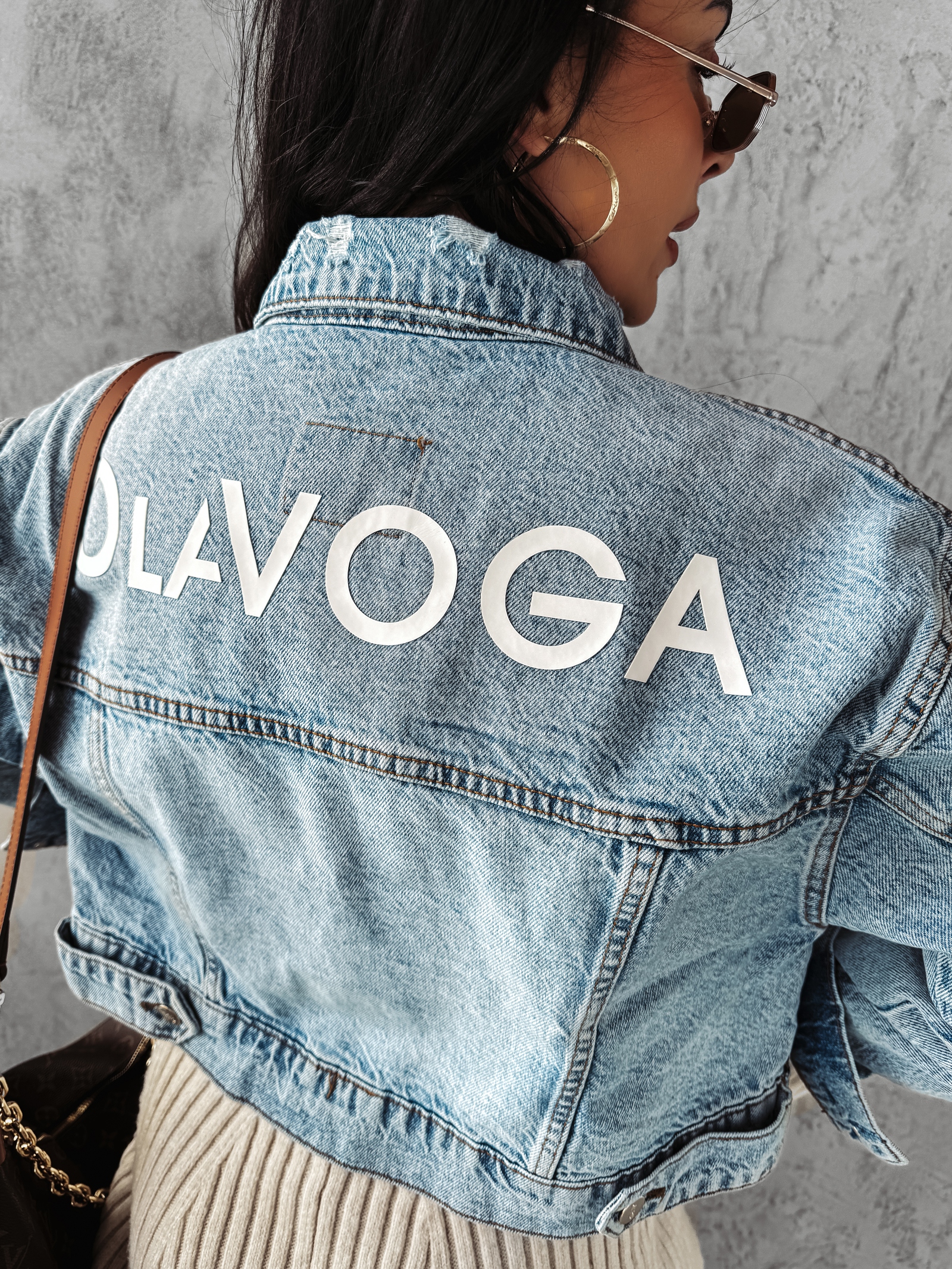 Kurtka/katana oversize jeansowa Korto Ola Voga j.niebieski