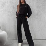 Komplet sportowy bawełniany Mona Ola Voga czarny