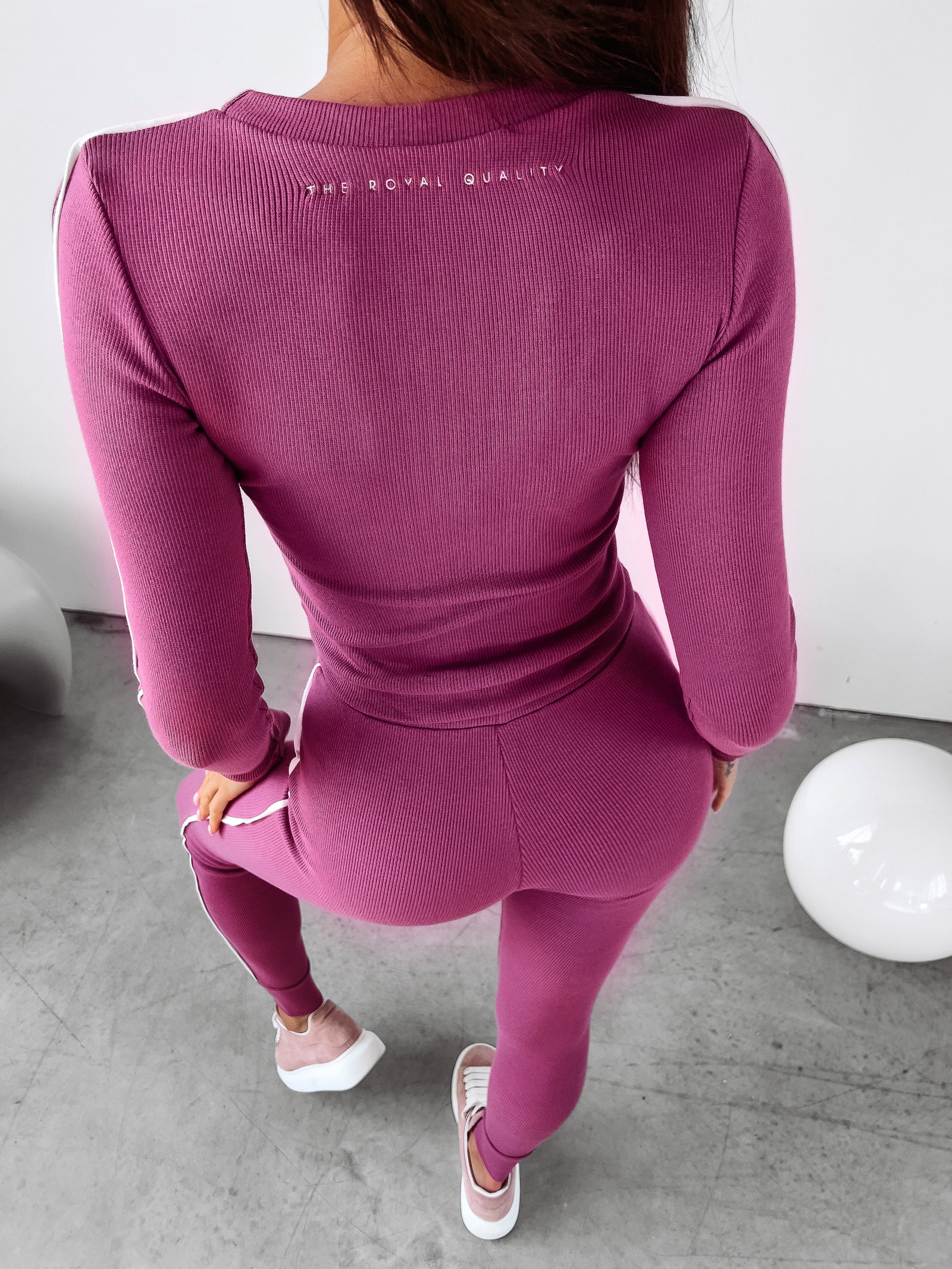 Komplet prążkowany Easy Ola Voga fioletowy Komplet prążkowany Easy Ola Voga fioletowy