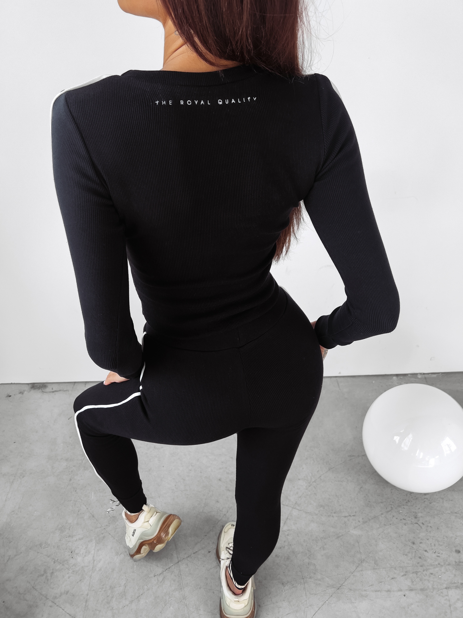 Komplet prążkowany Easy Ola Voga czarny Komplet prążkowany Easy Ola Voga czarny