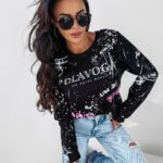Bluza dzianinowa crewneck Urban Ola Voga czarna